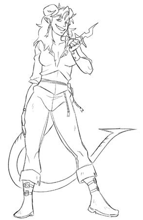 DND Character design I did for a friend DND Character design I did for a friend