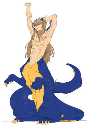 Dragon-Taur commission for a fellow DND player! Dragon-Taur commission for a fellow DND player!