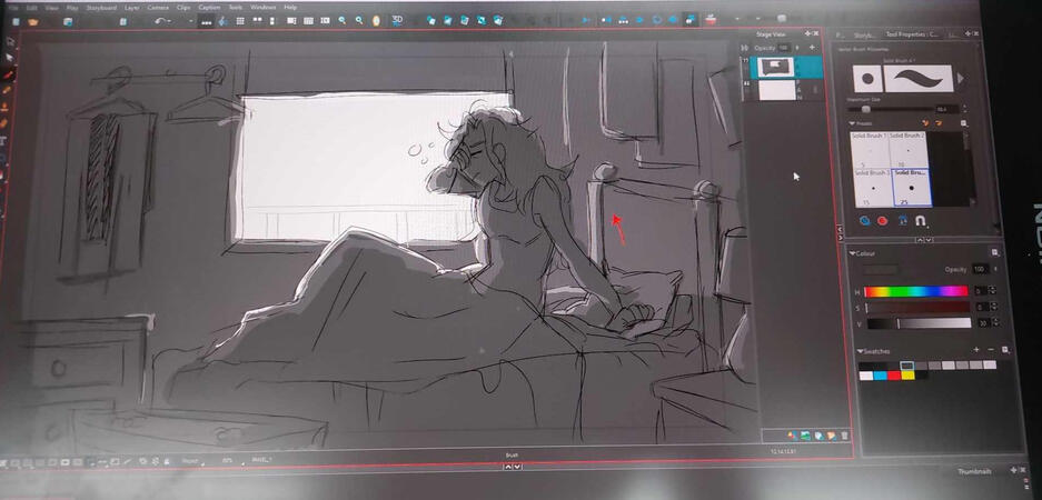 My very first storyboarding class My very first storyboarding class