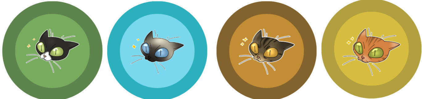 Cat pins i made myself