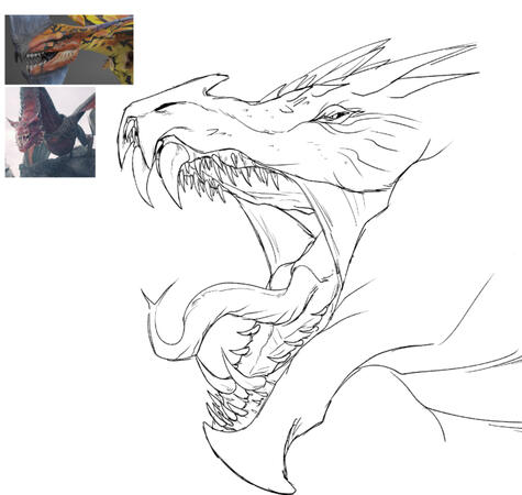 Dragon concept for Game of Thrones OC?