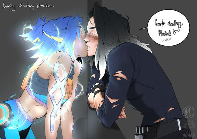 Fadeshock ship fanart. A sweet kiss!!!