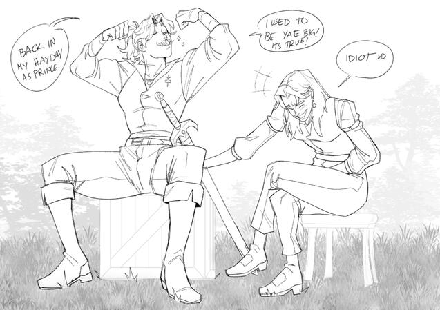 Lady knight x princess story im working on!