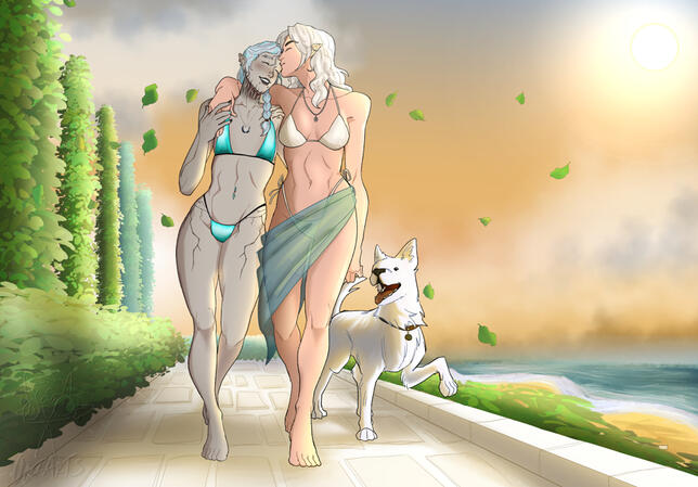Cute Baldur's Gate commission!